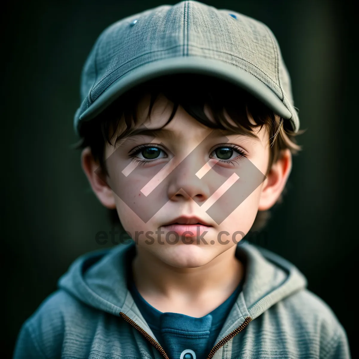 Picture of Innocent and Adorable Little Boy with a Happy Smile.