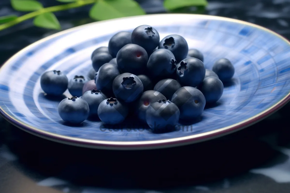 Picture of Fresh blueberries, delicious and nutritious snack option.