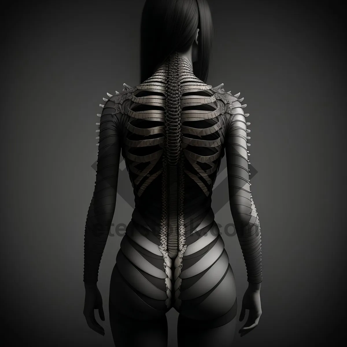 Picture of Anatomical Skeleton - 3D X-ray Body Model