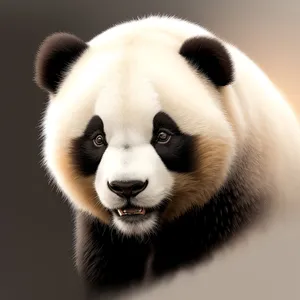 Adorable Giant Panda Bear with Soft Fur