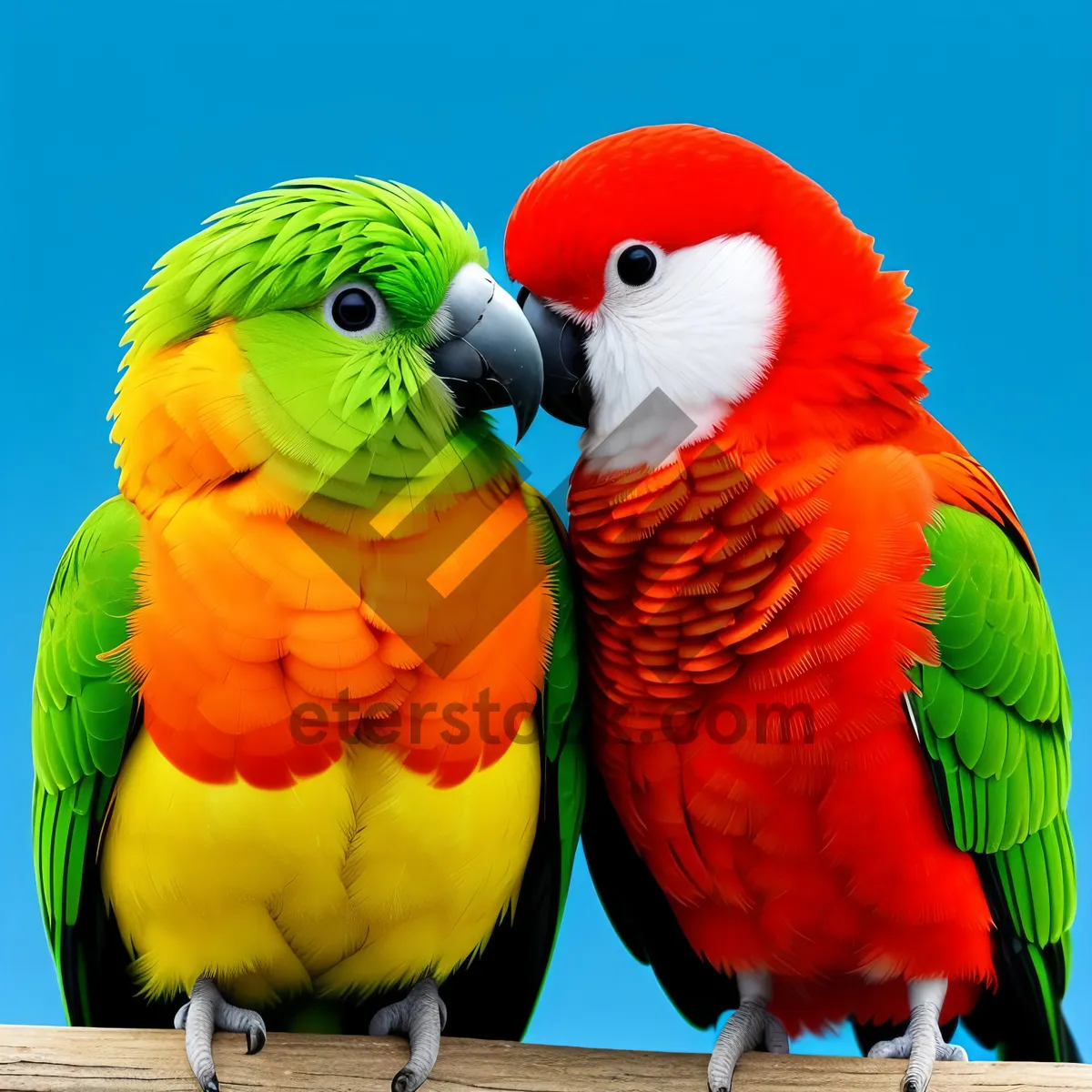 Picture of Colorful Macaw Bird with Vibrant Feathers