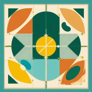 Symbolic Flag Design: A Striking Representation of Banking Art.
