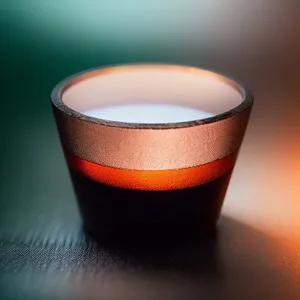 Hot Coffee in Stylish Mug on Saucer