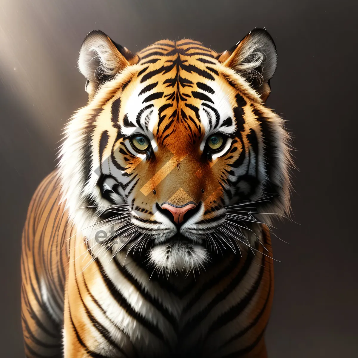 Picture of Fierce Striped Predator: Majestic Tiger Cat in the Wild
