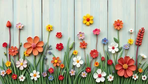 Colorful Floral Bouquet with Yellow Pink Tulips