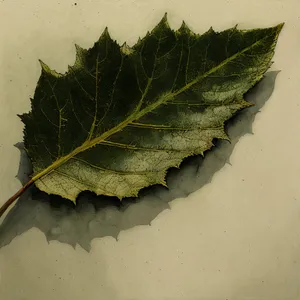 Vibrant Yellow Maple Leaf with Fall Foliage