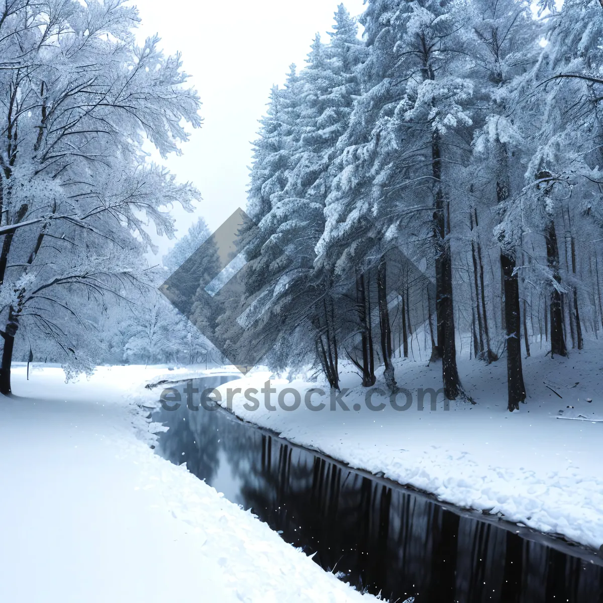 Picture of Winter Wonderland: Enchanting Frozen Forest Journey