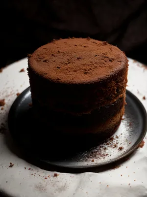 Delicious Chocolate Dessert on a Plate