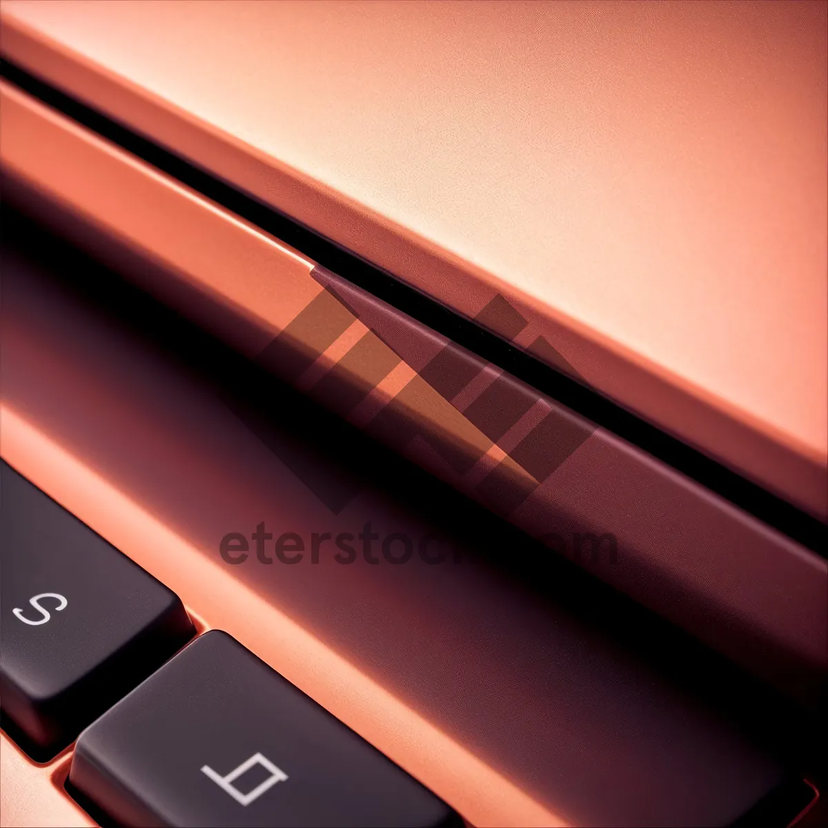 Picture of Digital Laptop: Sleek Design with Light Motion Lines