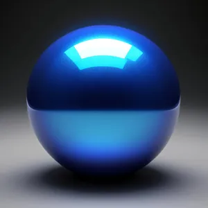 Shiny Glass Sphere Button
