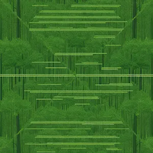 Vibrant Summer Rice Field Maze Texture