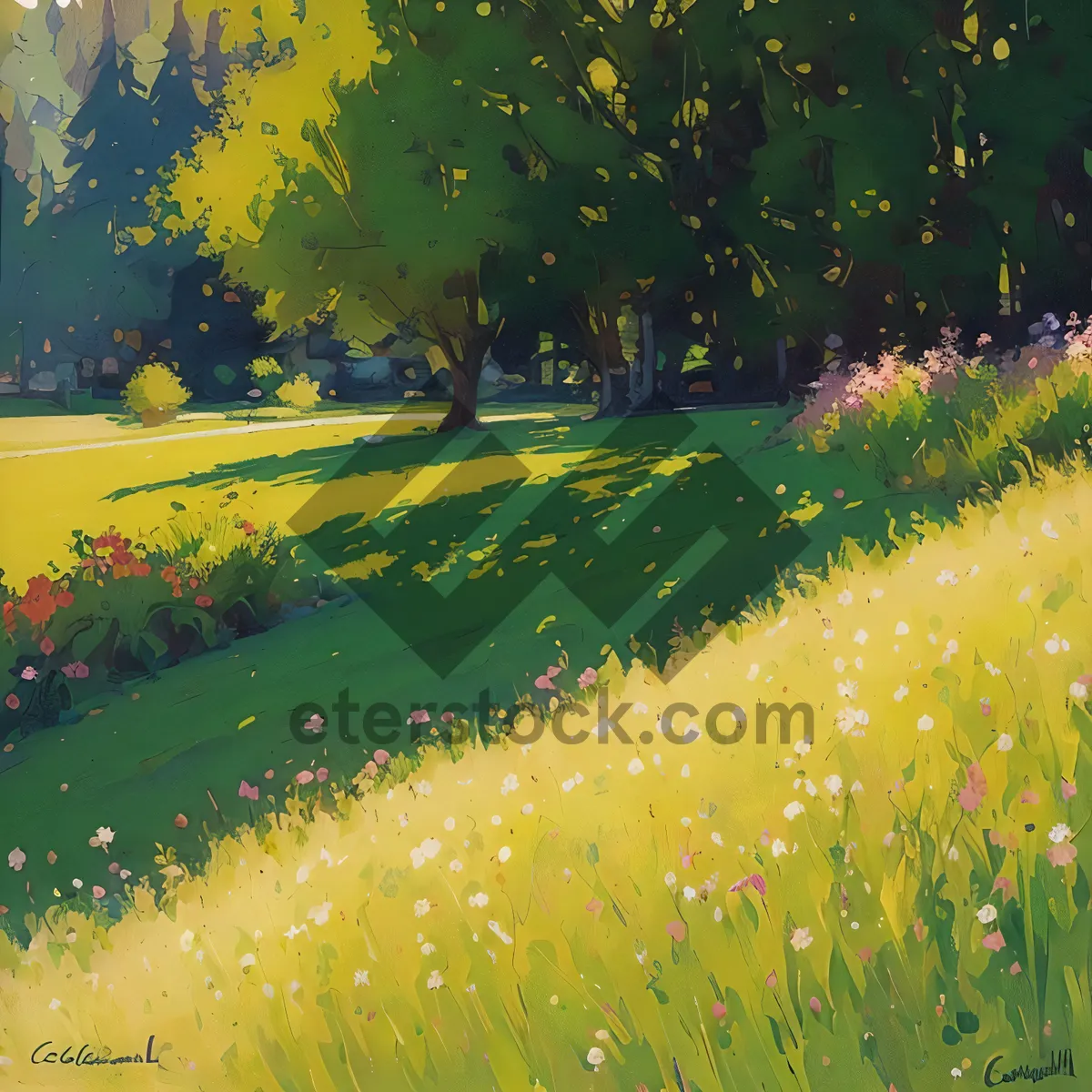 Picture of Wide Open Meadow under Sunny Sky