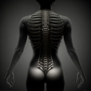 Anatomical Skeleton X-ray: Human Body Anatomy Graphic