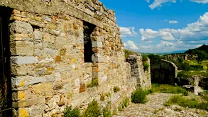 Ancient Medieval Castle on Cliff Wallsacle