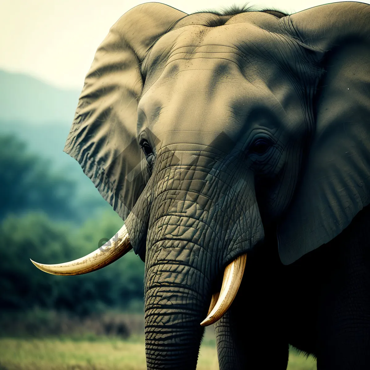 Picture of Iconic Elephant: Majestic Wildlife of the Safari