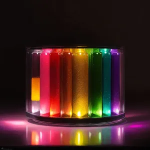 Colorful LED Perfume Bottle Design