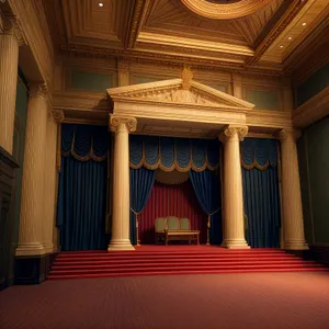 Grand Cathedral's Majestic Interior with Historic Throne