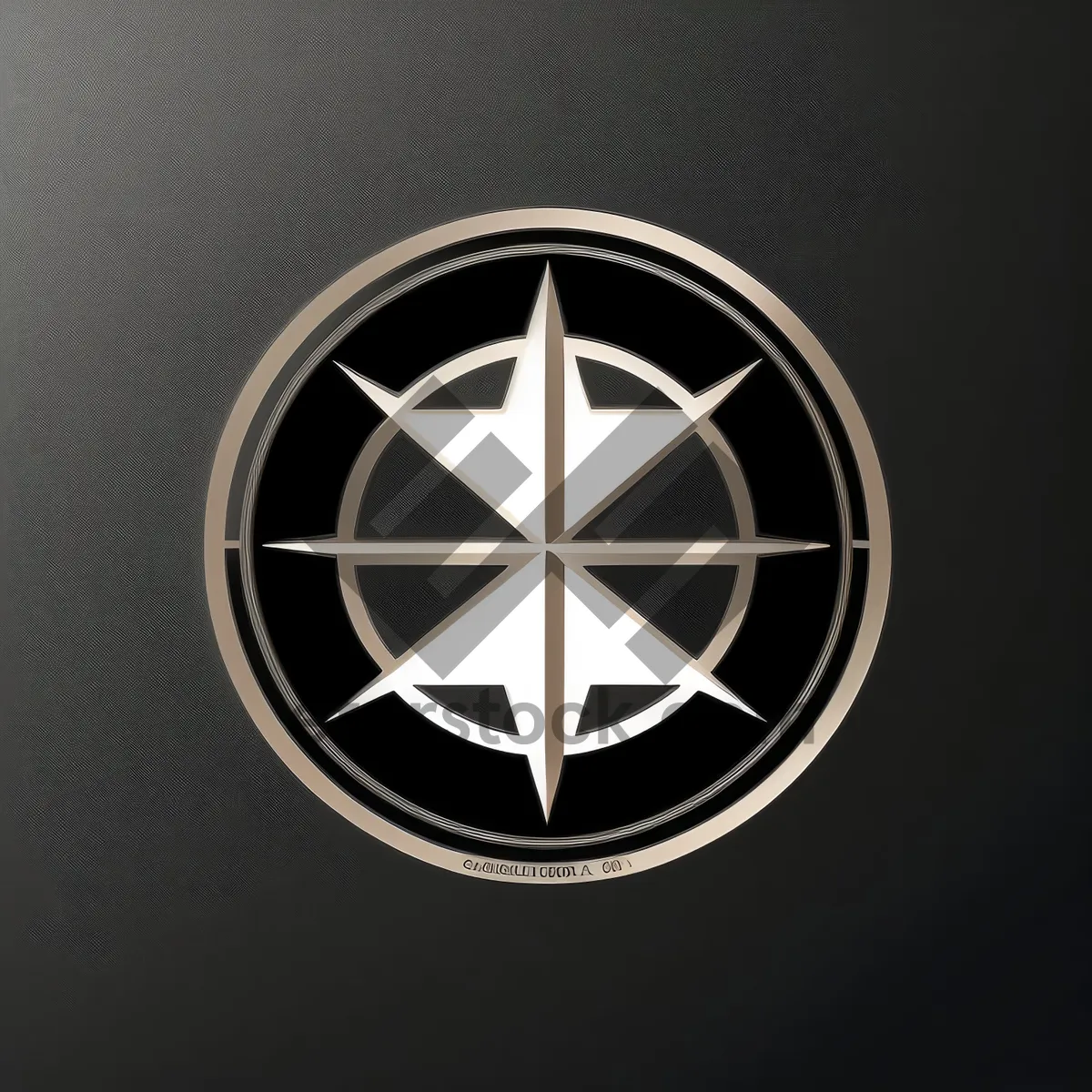 Picture of Shiny Black Pirate Button Icon- Round Metal Design