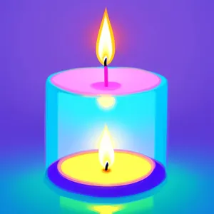 Celebration Illumination: Fiery Glow of Candlelight