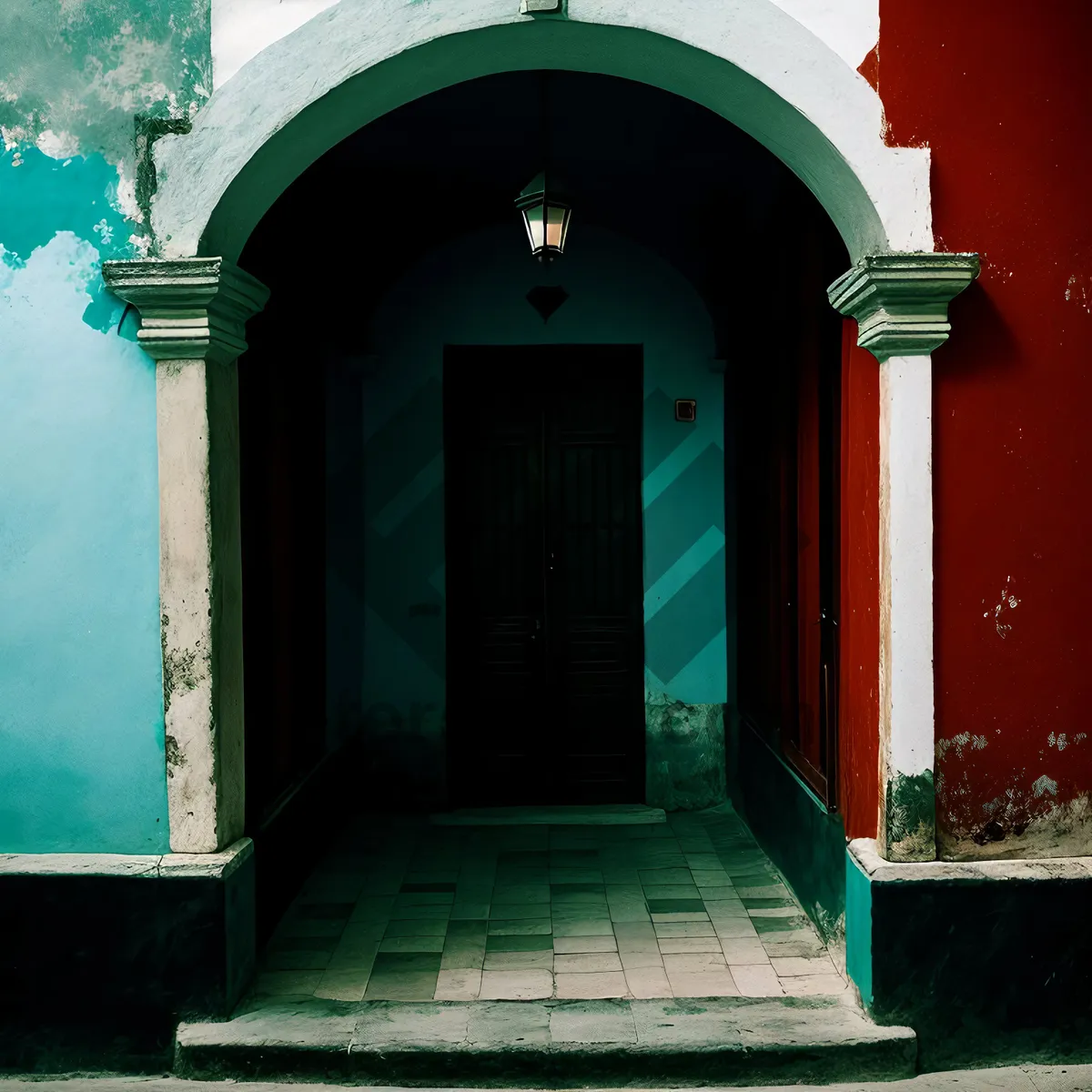 Picture of Historic Stone Church Entrance