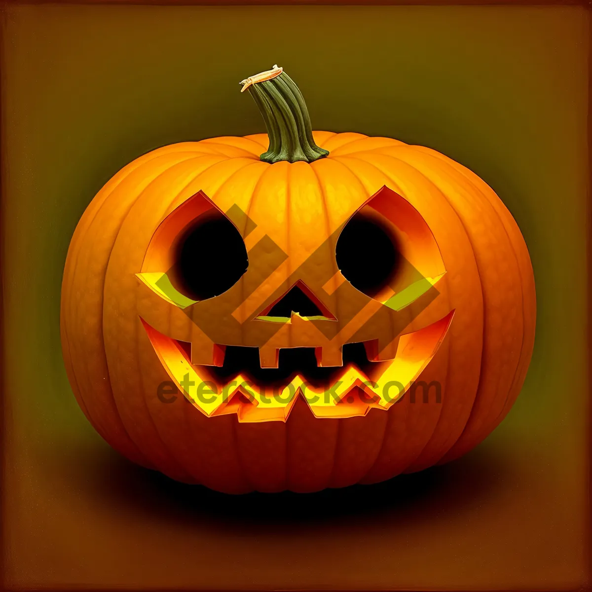 Picture of Spooky Smiling Pumpkin Lantern for Halloween Fun