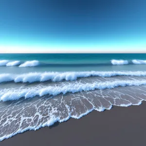 Sunset Reflection on Clear Ocean Waters