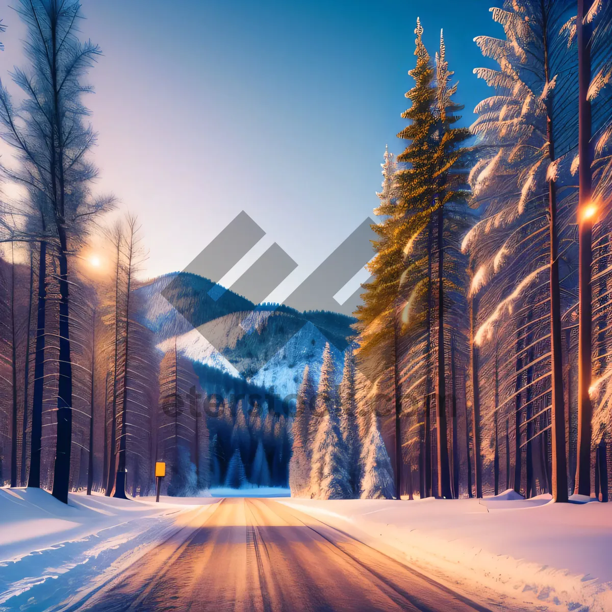 Picture of Winter Wonderland: A Serene Journey Through Snowy Forest