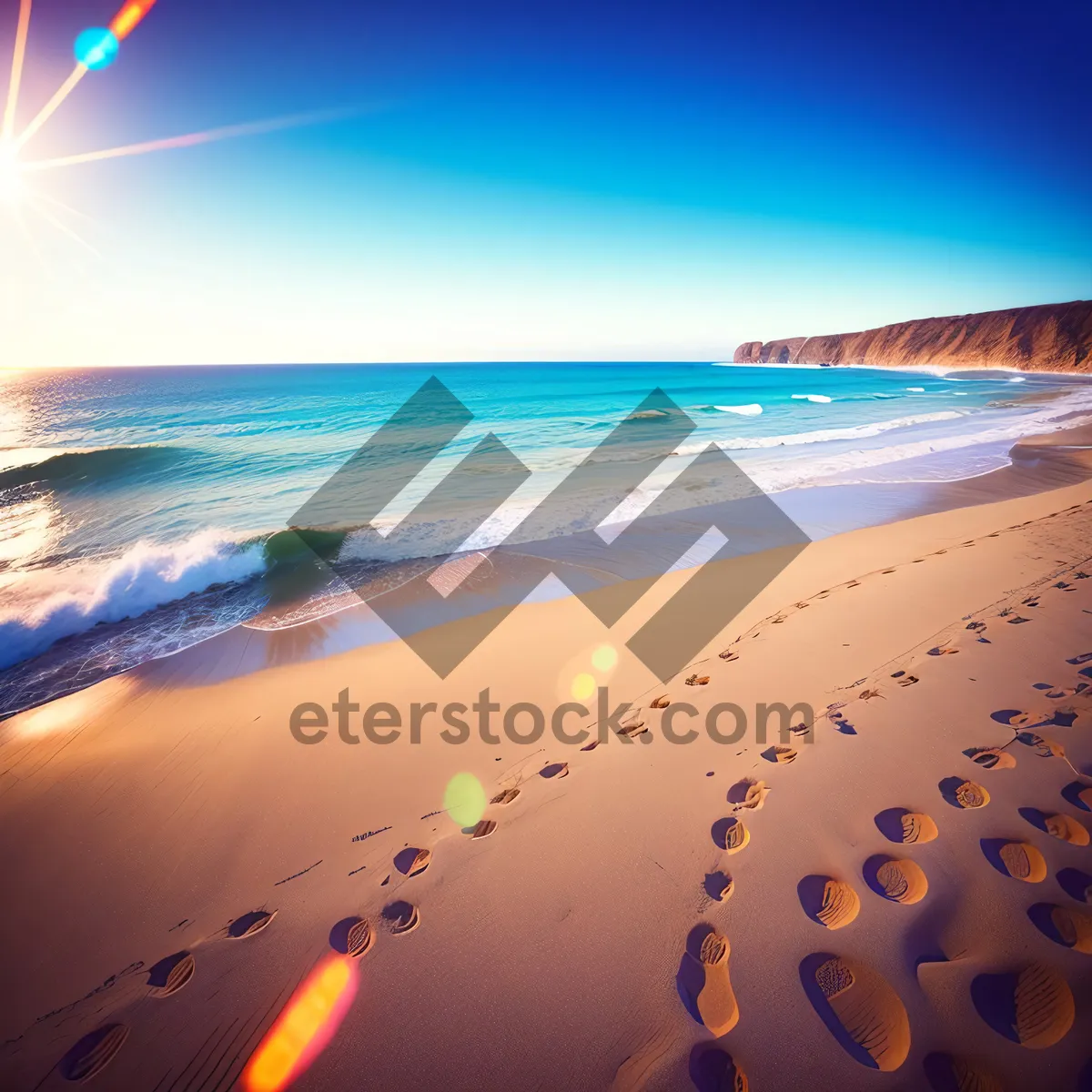 Picture of Serenity at Sunset: A Tropical Beach Paradise