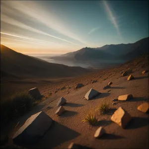 Serenity in the Desert: Majestic Dunes at Sunset