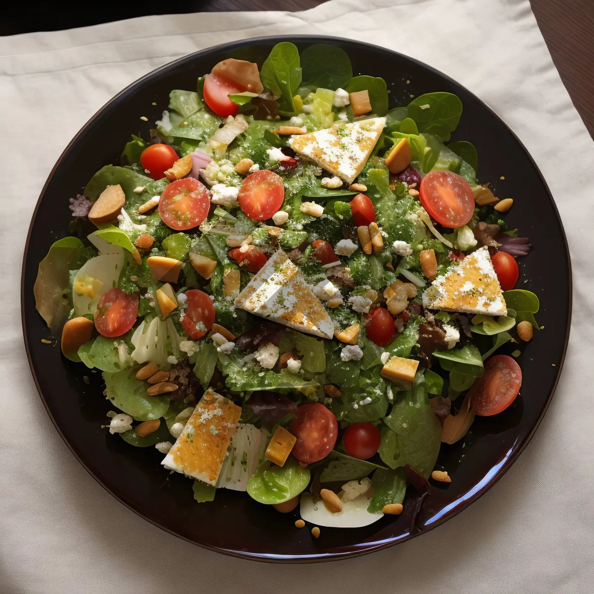 Picture of Delicious Gourmet Salad with Fresh Vegetables