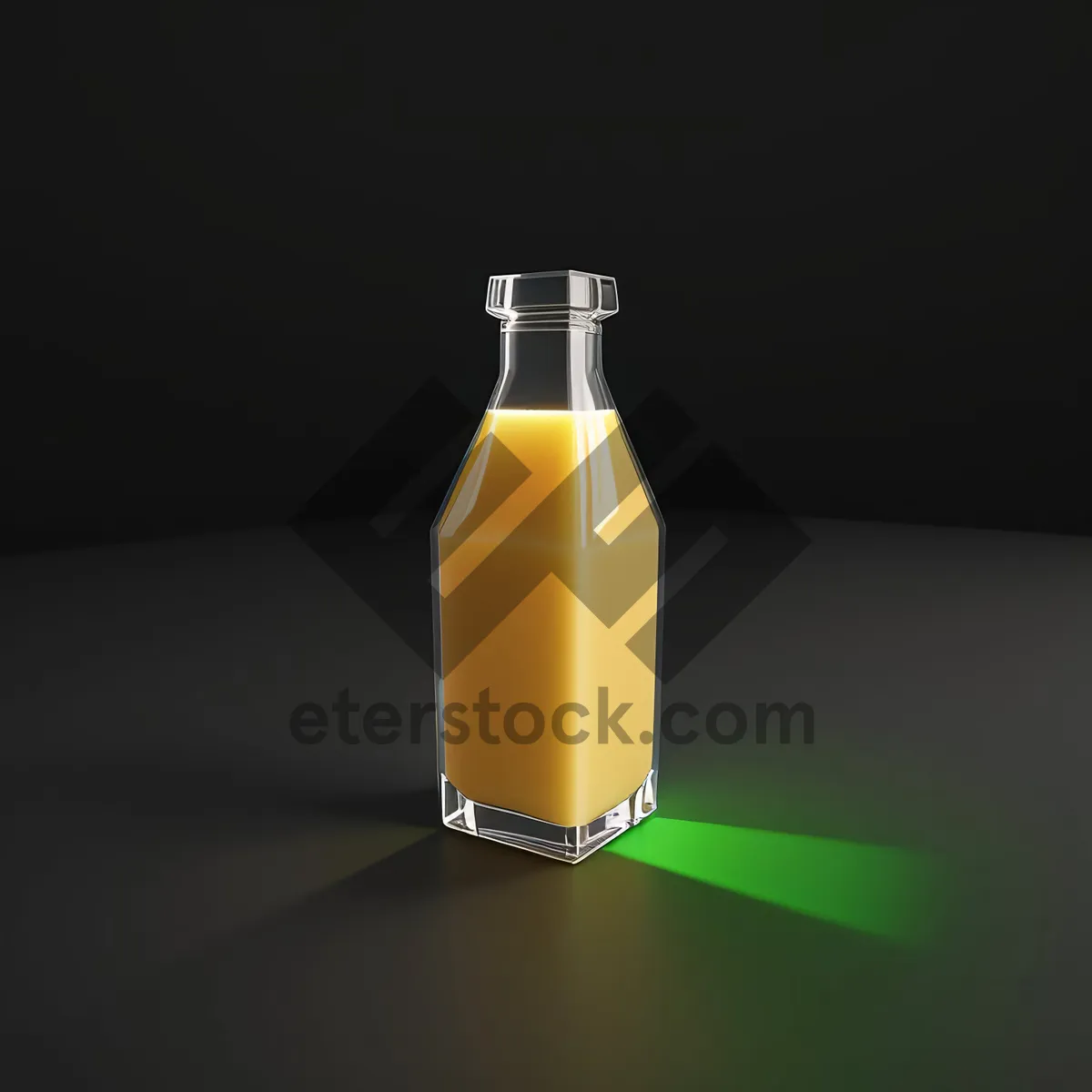 Picture of Refreshing Cold Lager Beer in Glass Bottle