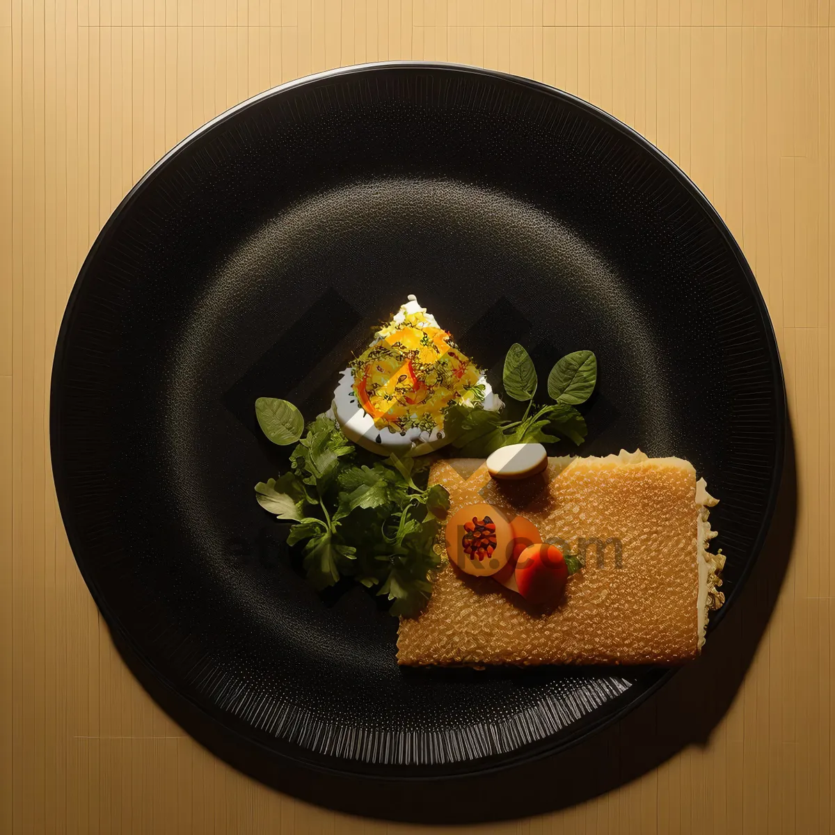 Picture of Vegetable-packed gourmet meal in delicious bowl