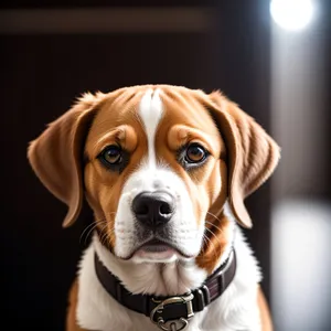 Adorable Boxer Puppy in Studio Portrait