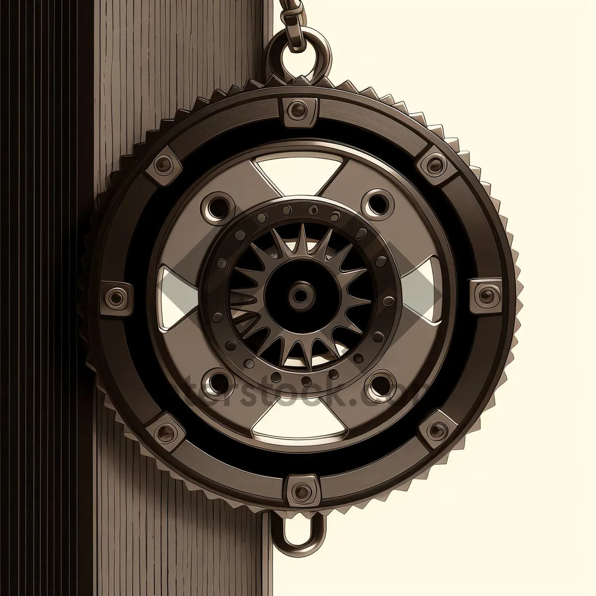 Picture of Mechanical Timepiece: Metal Gear Clock Mechanism