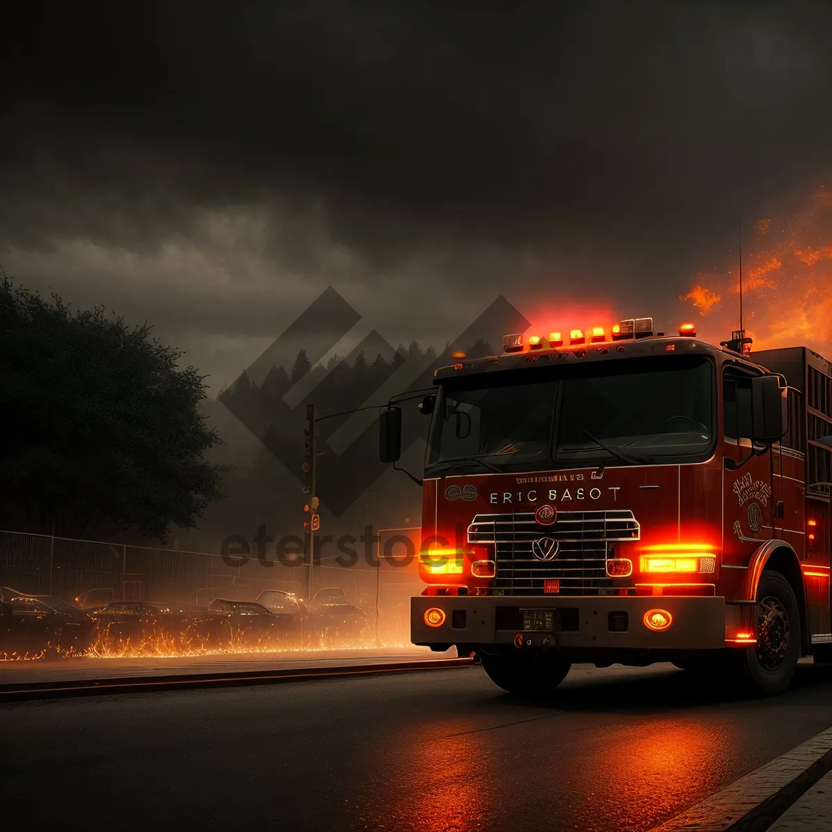 Picture of Fast and Reliable Freight Trucking Delivery on Highway