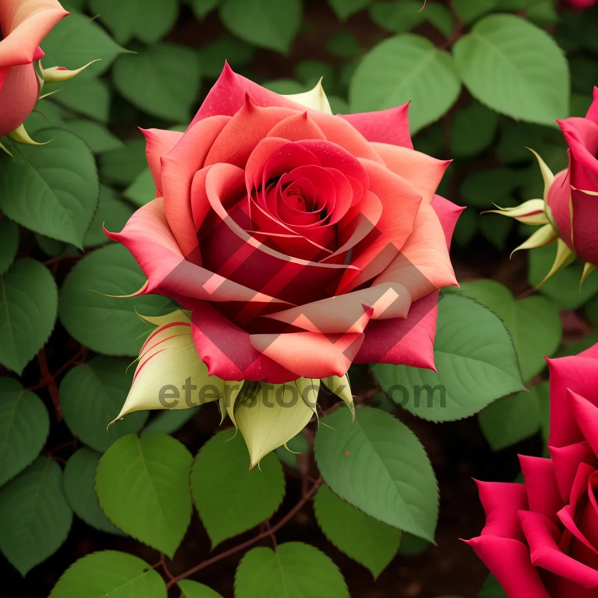 Picture of Romantic Pink Rose Bouquet for Valentine's Day