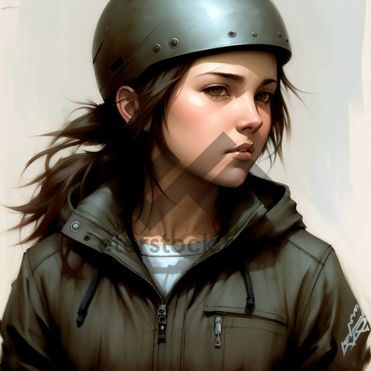 Picture of Happy Smiling Architect in Professional Aviator Hat