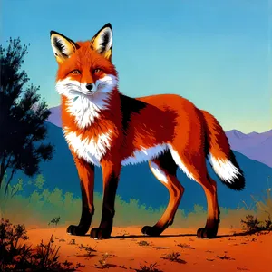Fiery Feline: Stunning Red Fox in the Wild