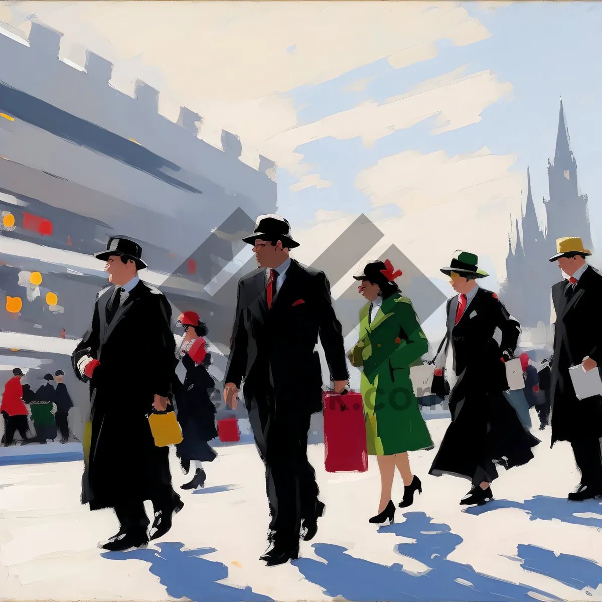 Picture of Successful Business Team Smiling in Office