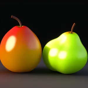 Vibrant Dew-Drenched Vegan Fruit Apple Icon