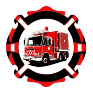 Fire Station Icon - Facility Symbol in 3D