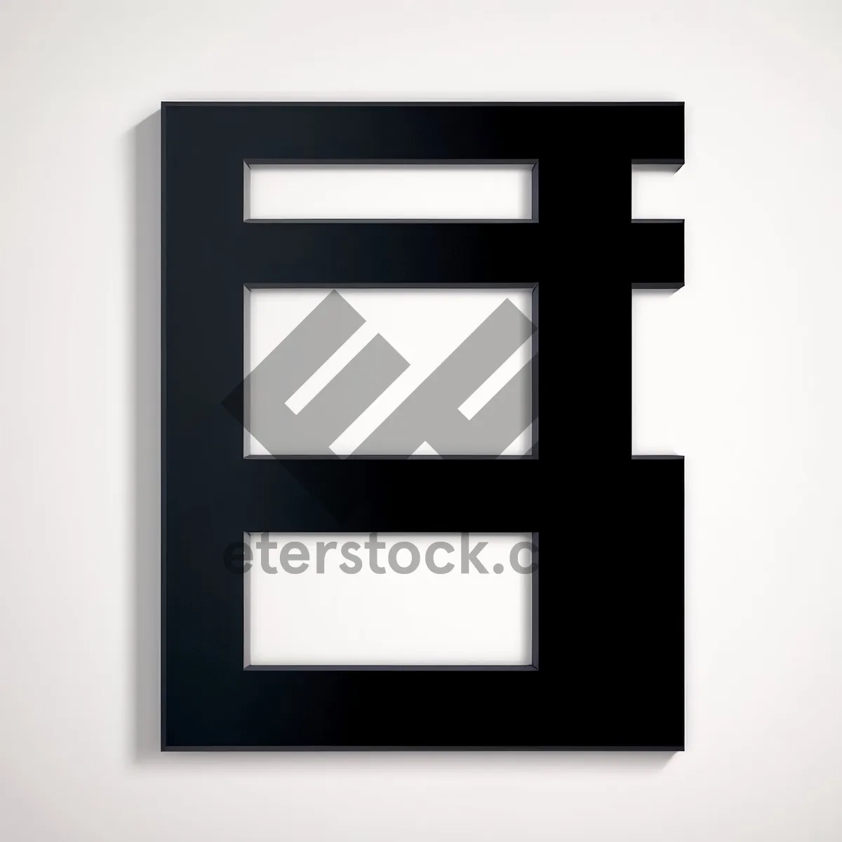 Picture of Modern Blank Square Frame Design Icon