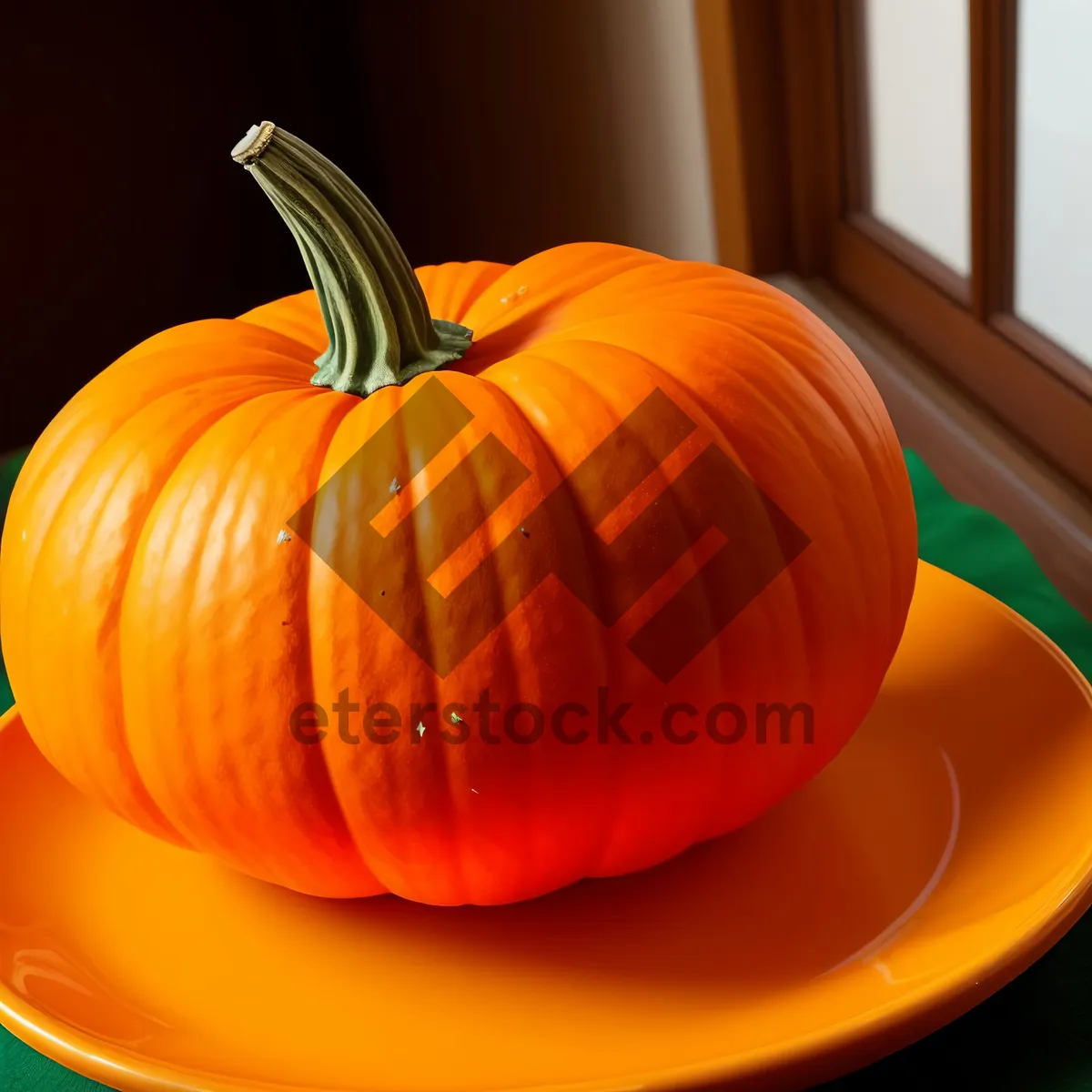 Picture of Colorful Harvest: Vibrant Autumn Pumpkins for Festive Decoration