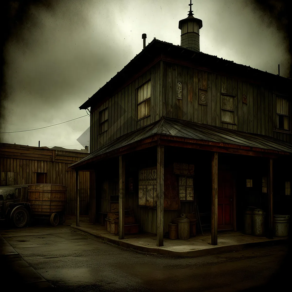 Picture of Old Residence: Historical Building with Tile Roof