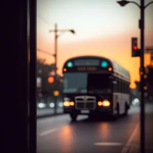 Urban Transport Hub: Connecting roads, buses, and cars