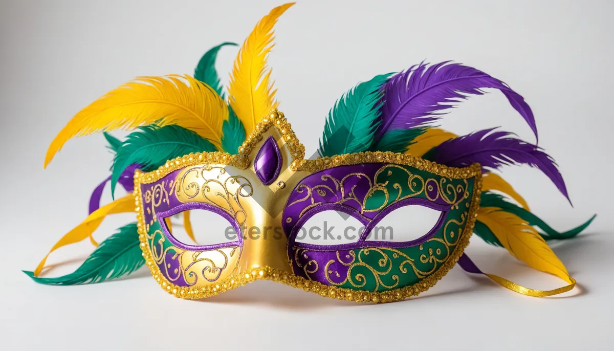 Picture of Colorful Venetian mask art design decoration