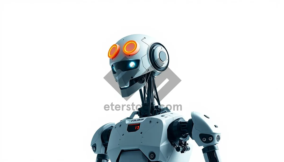 Picture of Cute Cartoon Futuristic Robot Character