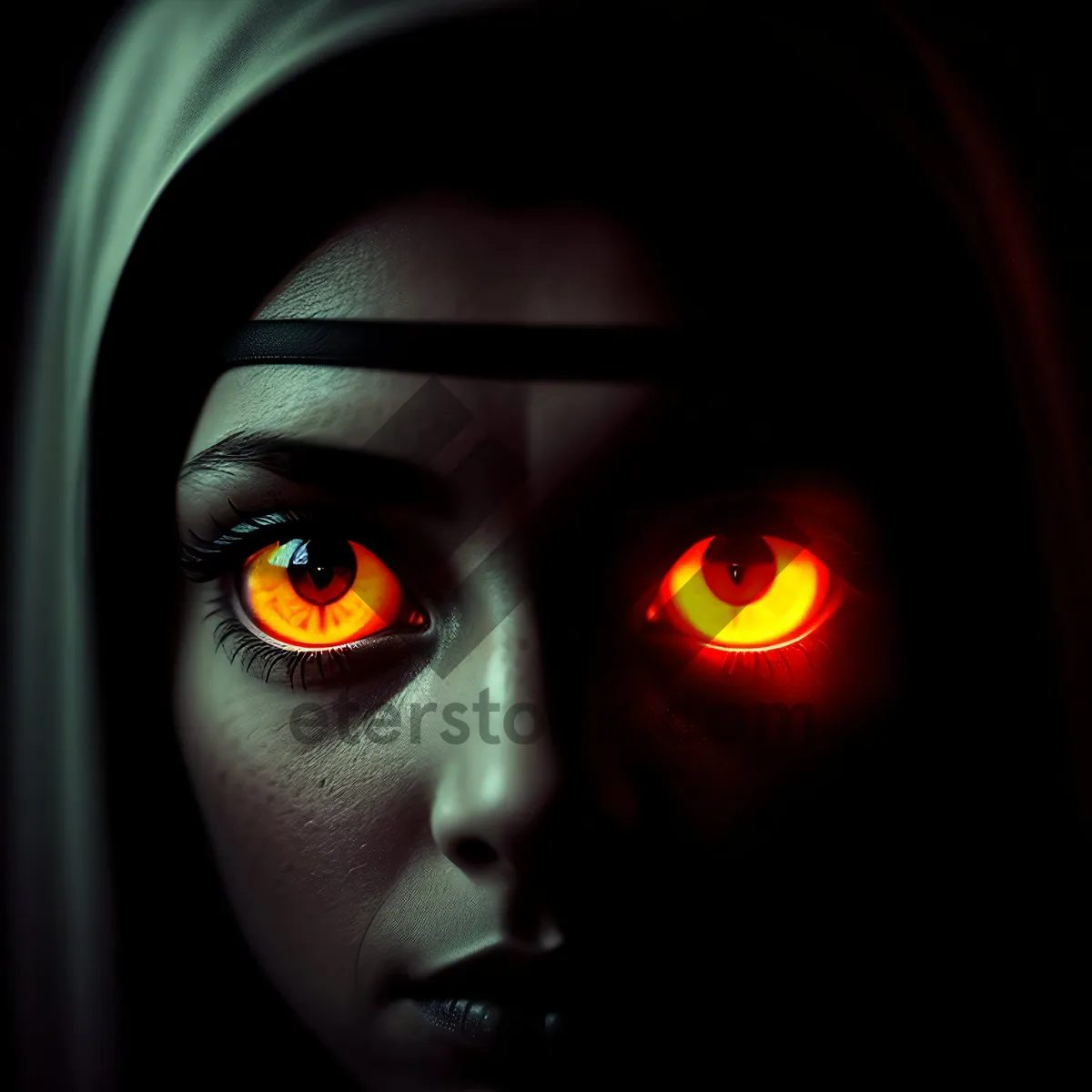 Picture of Dark-haired fashion doll with captivating eyes and striking lips.