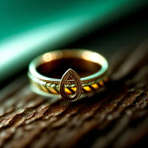 Golden Bangle and Ring Adorned Hand