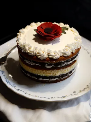 Delicious Fruit Cream Cake - Sweet Gourmet Treat